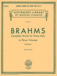 Johannes Brahms: Complete Works For Piano Solo Volume 2 (noty na klavír)
