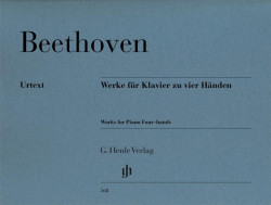 Ludwig van Beethoven: Works (noty na čtyřruční klavír)
