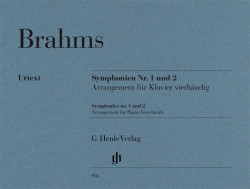 Johannes Brahms: Symphonies No. 1 & 2 (noty na čtyřruční klavír)