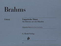 Johannes Brahms: Hungarian Dances (noty na čtyřruční klavír)