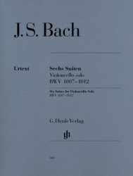 Johann Sebastian Bach: 6 Suites For Cello Solo BWV 1007-1012 (noty na violoncello)
