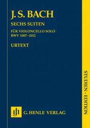 Johann Sebastian Bach: Six Suites For Cello (noty na violoncello)