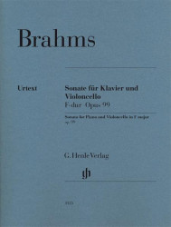 Johannes Brahms: Sonata In F Major Op. 99 (noty na violoncello, klavír)