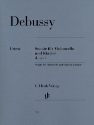 Claude Debussy: Sonata In D minor (noty na violoncello, klavír)