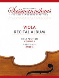 Viola Recital Album: First Position - Volume 1 (noty na violu, klavír)