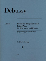 Claude Debussy: Premiere Rhapsodie and Petite Piece (noty na klarinet, klavír)