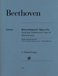 Ludwig van Beethoven: Piano Concerto Op.61a After The Violin Concerto (noty na čtyřruční klavír)