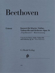 Ludwig van Beethoven: Concerto C major [Triple Concerto] op. 56 (noty na housle, violoncello, čtyřruční klavír)