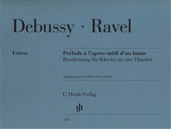 Claude Debussy: Prelude a l'apres-midi d'un faune (noty na čtyřruční klavír)