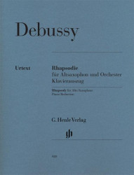Claude Debussy: Rhapsody For Alto Saxophone And Orchestra (noty na altsaxofon, klavír)
