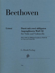 Ludwig van Beethoven: Duet With Two Obligato Eyeglasses, WoO 32 (noty na violu, violoncello)