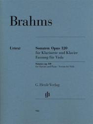 Johannes Brahms: Clarinet Sonatas Op.120 (noty na violu, klavír)