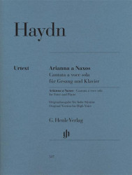 Franz Joseph Haydn: Arianna A Naxos (noty na zpěv, klavír)