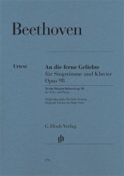 Ludwig van Beethoven: To the Distant Beloved, Op. 98 (noty na zpěv, klavír)