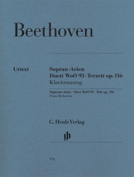 Ludwig van Beethoven: Soprano Arias, Duet WoO 93, Trio Op.116 (noty na zpěv, klavír)
