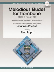Marco Bordogni: Melodious Etudes for Trombone, Book 2: Nos. 61-90 (noty na pozoun) (+audio)
