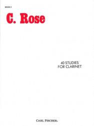 Cyrille Rose: 40 Studies for Clarinet 2 (noty na klarinet)
