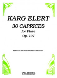 Sigfrid Karg-Elert: 30 Caprices Op.107 (noty na příčnou flétnu)