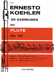 Ernesto Köhler: 35 Exercises for Flute, Opus 33, Book 2 (noty na příčnou flétnu)