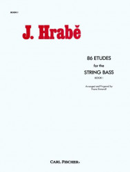 Josef Hrabě: 86 Etudes for The String Bass Book 1 (noty na kontrabas)