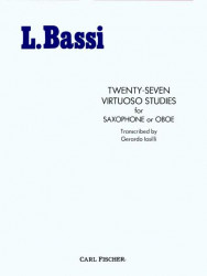 Luigi Bassi: 27 Virtuose Etudes (noty na saxofon, hoboj)