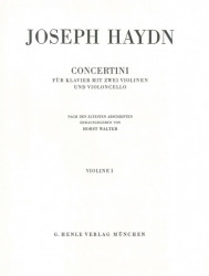 Franz Joseph Haydn: Concertini For Piano (noty na 2 housle, violoncello, klavír)