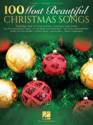 100 Most Beautiful Christmas Songs (noty na klavír, zpěv, akordy)