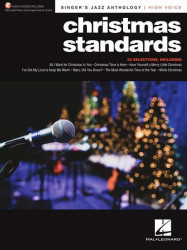 Singer's Jazz Anthology: Christmas Standards (noty na klavír, zpěv, vysoký hlas, akordy) (+audio)