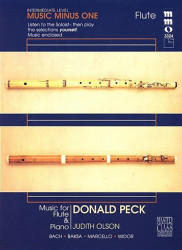 Donald Peck: Intermediate Flute Solos 2 (noty na klavír) (+audio)