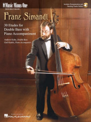 Franz Simandl: 30 Etudes for Double Bass (noty na kontrabas) (+audio)