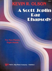 Kevin Olson: A Scott Joplin Rag Rhapsody (noty na čtyřruční klavír)