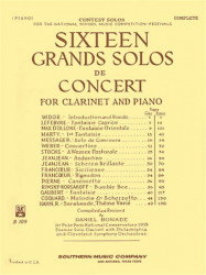 Daniel Bonade: 16 Grand Solos de Concert (noty na klarinet, klavír)