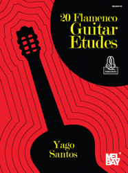 Yago Santos: 20 Flamenco Guitar Etudes (noty, tabulatury na kytaru) (+audio)