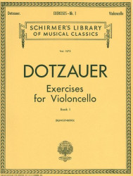 Friedrich Dotzauer: Exercises for Violoncello 1 (noty na violoncello)