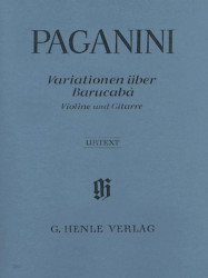 Niccolo Paganini: 60 Variations on Barucaba Op. 14 (noty na housle, kytaru)