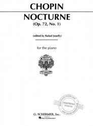 Frédéric Chopin: Nocturne, Op. 72, No. 1 in E Minor (noty na klavír)
