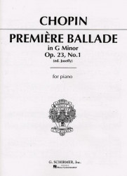 Frédéric Chopin: Premiere Ballade, Op. 23, No. 1 (noty na klavír)