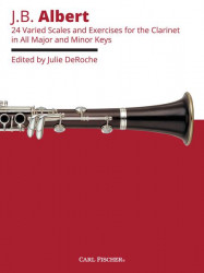 J. B. Albert: 24 Varied Scales and Exercises in All Major and Minor Keys (noty na klarinet)