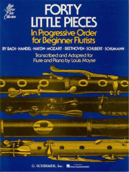 40 Little Pieces In Progressive Order For Beginner Flutists (noty na příčnou flétnu)