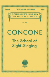 Joseph Concone: School of Sight-Singing (noty na zpěv, klavír)