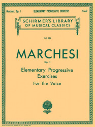 Mathilde Marchesi: Elementary Progressive Exercises for the Voice, Op. 1 (noty na zpěv, klavír)