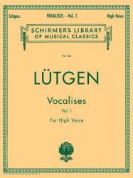 B. Lütgen: Vocalises 1 - High Voice (noty na zpěv, klavír)