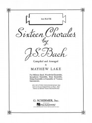 Johann Sebastian Bach: 16 Chorales (noty na příčnou flétnu)