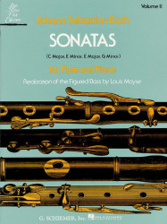 Johann Sebastian Bach: Sonatas 2 (noty na příčnou flétnu, klavír)