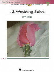 12 Wedding Solos - Low Voice (noty na zpěv, klavír) (+audio)