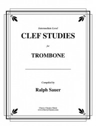 Ralph Sauer: Clef Studies for Trombone, an Intermediate Method (noty na pozoun)