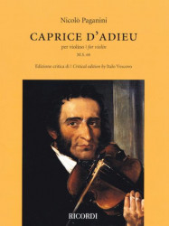 Niccolo Paganini: Caprice d'Adieu (noty na housle)