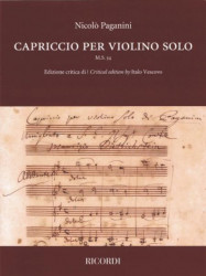 Niccolo Paganini: Capriccio per violino solo M.S. 54 (noty na housle)