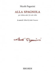 Niccolo Paganini: Alla spagnola (noty na housle)