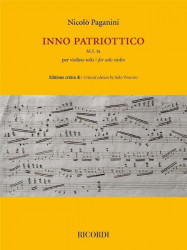 Niccolo Paganini: Inno Patriottico M.S. 81 per violino solo (noty na housle)
